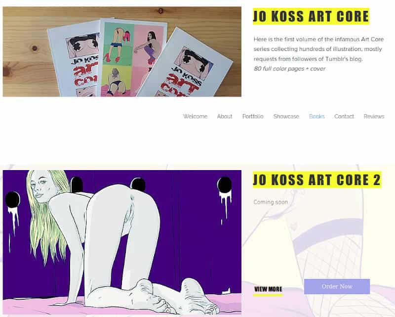 Jo Koss - la librairie en ligne de son site
