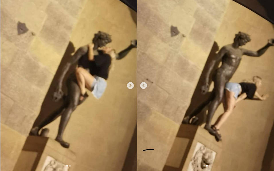 Une Ménade moderne - une touriste subjuguée par les charmes de Bacchus.